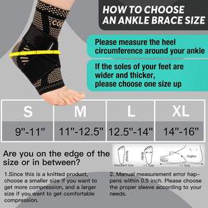 Sangle de Compression Garde Anti-entorse Enroulement Tricoté Protection Chaud Courir Réglable Gym Brace Cheville Soutien - Product Image 6