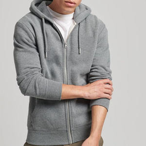 Sudadera con Capucha Ajustada y Cremallera Bordada para Hombre, Sudadera con Capucha de Algodón Orgánico para Hombre, Sudadera con Cremallera Completa, Chaqueta con Capucha y Cremallera Personalizada - Product Image 3