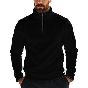 2025 été nouveau à la mode hommes sweats à capuche simple décontracté ample respirant mode couleur unie fermeture éclair à manches longues à capuche - Product Image 4