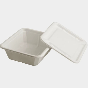 Contenedores de bagazo compostables para uso en buffet y fiestas Contenedores ecológicos de fibra natural para negocios de embalaje sostenible - Product Image 1