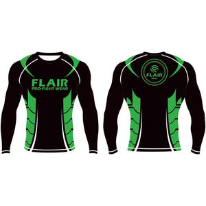 Personalizado Durable Nylon BJJ Rash Guard Larga Protección UV Anti-UV Compresión Camisa Transpirable y Cómodo - Product Image 1