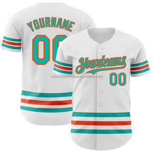 Maillot de baseball personnalisé pour homme, blanc, sublimé, nom de l'équipe, numéro 00, manches courtes, respirant, polyester, toutes saisons, coupe classique - Product Image 1