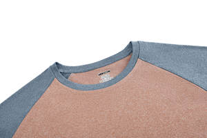 Camiseta deportiva de cuello redondo para hombre Colorblocked Stretch Fabric Running Daily - Product Image 2