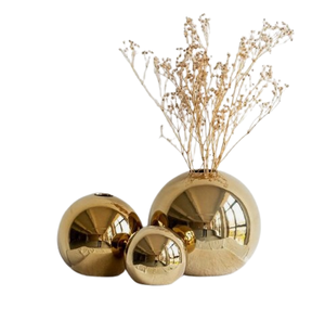 Vase à fleurs maison jardin décoration ensemble de trois Look Royal Style européen Pot de fleur fête de mariage décor de table Vases - Product Image 6