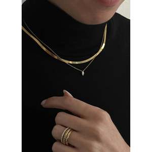 Collar de diamantes apilados con diseño de espiga y marquise de Carter - Product Image 4