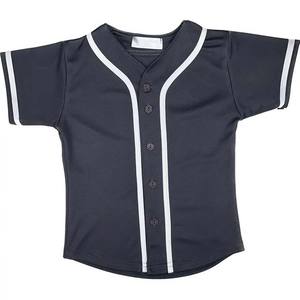 Maillot de baseball respirant à séchage rapide avec broderie pour hommes, maillots de sport vintage à rayures et col en V avec boutons pour adultes, au prix de gros - Product Image 3