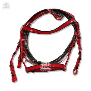 Haute qualité Biothene Pvc Horse Racing Bride Headstall avec Rênes Boucles En Acier Inoxydable En Gros - Product Image 5