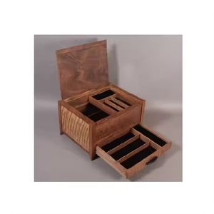 กล่องใส่เครื่องประดับไม้มะม่วงอะคาเซียทำมือ งานฝีมือซานิยา รับผลิตตามสั่ง ความจุตามต้องการ ขายส่ง ผู้ผลิต ดีไซน์ใหม่ - Product Image 6