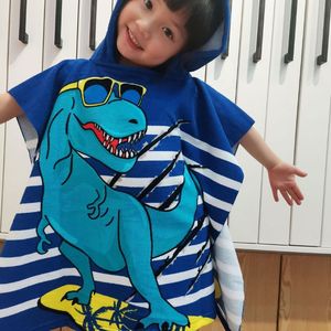 Fábrica al por mayor nuevos modelos de impresión orgánica niños poncho con capucha, toalla de playa de diseño animal de microfibra para niños <span class=keywords><strong>Gif</strong></span> - Product Image 1