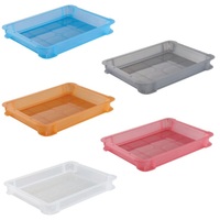 Boîte de rangement pliable industrielle empilable TRUSCO en plastique PP, usage polyvalent, fabriquée au Japon