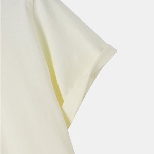 T-shirt pour hommes en coton et polyester mélangés design streetwear avec broderie de logo personnalisé tissu à séchage rapide vente en gros prix d'usine - Product Image 3