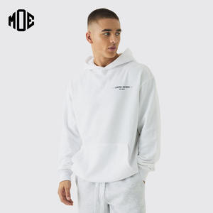 Sudadera con Capucha Unisex de Alta Calidad OEM, Sudadera Térmica de Algodón con Capucha, Logotipo Serigrafiado, Hombros Caídos Extra Grandes, Felpa Francesa de Invierno, Color Sólido - Product Image 1