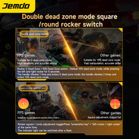 Control de Juego Inalámbrico Jemdo con Bluetooth para PC, con Motor de Vibración HD, Iluminación RGB, Botón Turbo y Teclas Programables