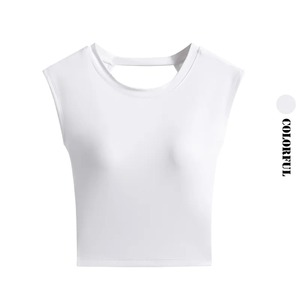 Chaleco básico de verano, camiseta sin mangas para mujer, camiseta fina, ropa interior, camisola femenina, camisetas sin costuras de Color sólido - Product Image 2