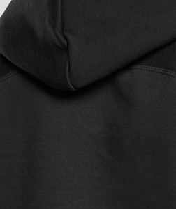 Black Pullover Hoodie 100% Cotton Custom Logo Oversized Streetwear <b>Hooded</b> Sweatshirt Casual Unisex Plain Heavyweight <b>Jumper</b> - Product Image 6