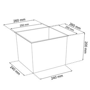Vaso per Fiori in Plastica Zanvic Urbi da 26,6 Litri con Rivestimento Interno, 27 x 27 x 50 cm, Antracite - Product Image 4
