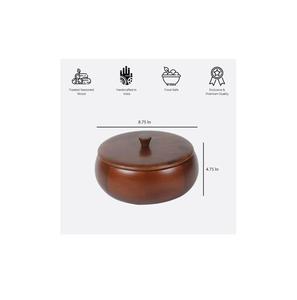 Cazuela de madera de mango de tendencia de diseño moderno al por mayor personalizada con tapas para el hogar, oficina, sala de estar, uso embalado, venta directa de fábrica - Product Image 5