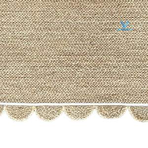 Gran oferta de Vietrustic, alfombras de fibra Natural con curva ondulada, inspiración para el hogar, Alfombra de yute, alfombra con forma de flor para habitación de bebé - Product Image 3