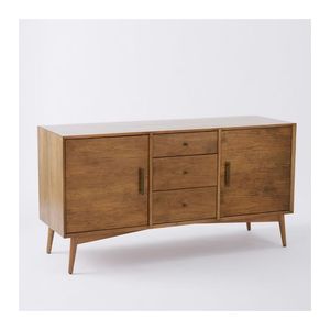 Buffet de bar pliable de grande capacité en bois massif écologique durable, moderne et de luxe, pour hôtel, bureau, maison et salon - Product Image 1