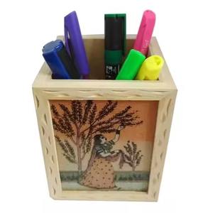 Handmade Acacia Wood Pen Storage <b>Holder</b> Latest Design <b>Pencil</b> Organizer Stand <b>for</b> <b>Desk</b> Office Premium Tableware Use - Product Image 3