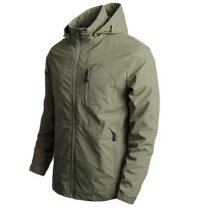 Chaqueta cortavientos impermeable en blanco para exteriores, logotipo personalizado, chaquetas cortavientos impermeables, chaqueta de talla grande para hombre y mujer - Product Image 6