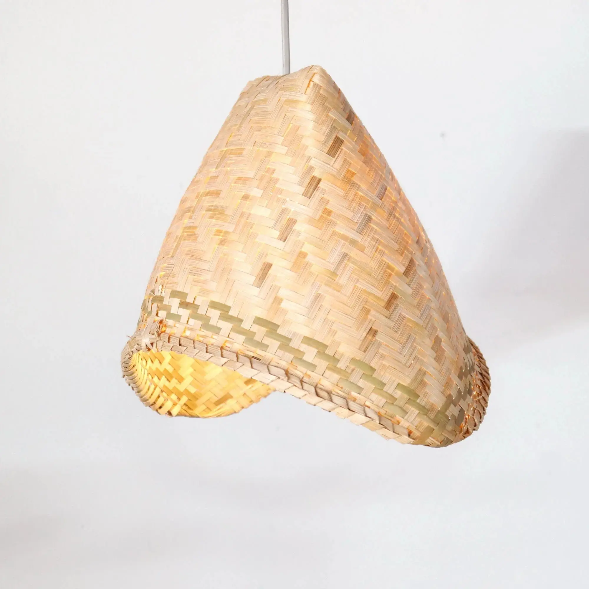 100% Natural Bamboo Materials Handmade Decorative Bamboo Lamp Shade Bamboo Pendant Hanging Lamps