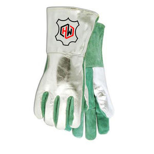 ถุงมือหนังกันไฟระบายอากาศได้ดีทนทานต่อการฉีกขาด - Product Image 3