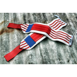 สายรัดข้อมือสำหรับเดดลิฟท์พร้อมตัวล็อคแบบตะขอและห่วง ผลิตจากผ้าฝ้ายทนทาน รองรับการยกน้ำหนักสำหรับยิมและฟิตเนส ขายส่ง - Product Image 4