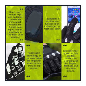 Gants de vélo de course tout-terrain, compatibles avec les écrans tactiles, pour vélo de montagne, vélo de route, moto - Product Image 4