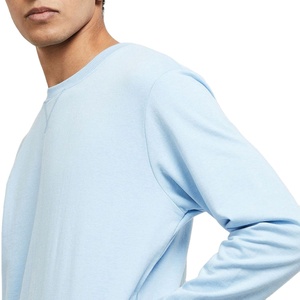 Men's Crew Neck Sweatshirts Plain Regular Fit Breathable <b>Polyester</b> Cotton Material Pullover Sweatshirts Wholesale OEM ODM 2026 - Product Image 5