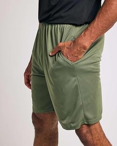 กางเกงขาสั้นแอคทีฟผู้ชายแบบมีเชือกผูกและแบบแข็งสำหรับกีฬายิมสตรีทแฟชั่นหรือการใช้งานแบบสบายๆ - Product Image 2