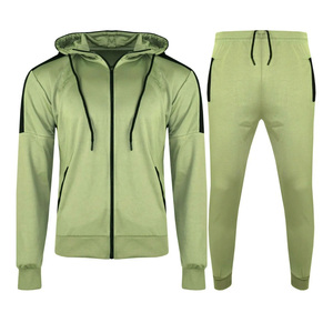Chándal de calle con cremallera para hombre, traje informal para correr al aire libre de excelente calidad, logotipo personalizado, Material de algodón 100% para invierno - Product Image 1