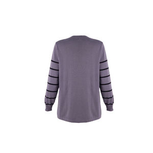 เสื้อถักลายสีเทาสำหรับฤดูใบไม้ร่วงและฤดูร้อนลำลอง - Product Image 3