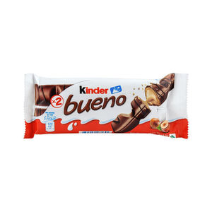 Barras de chocolate blanco Kinderr Bueno con relleno cremoso de avellanas y oblea crujiente en cajas de exhibición de 24 unidades, pedido al por mayor - Product Image 1