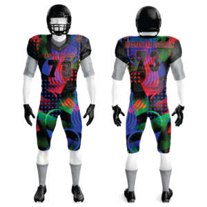 Venta caliente uniformes de fútbol americano con estilo único impreso sublimación diseño mangas cortas nueva colección - Product Image 2