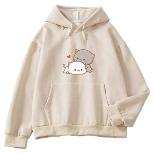 Sweats à capuche pour femmes 100% Sweats à capuche imprimés en coton Impression unisexe Logo personnalisé Nouvelle arrivée Sweats à capuche à manches longues pour femmes - Product Image 1