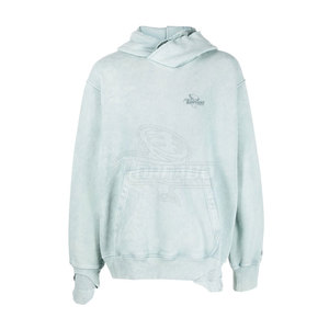 TORNADO TRADING Sudadera con Capucha para Hombre, Talla Grande XL, Estilo Moderno, Lavado Ácido, Algodón, Informal, Cuello con Capucha, Invierno, Color Liso, 340g - Product Image 2