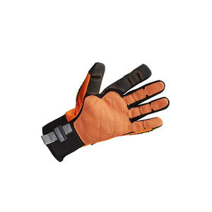 Gants de mécanicien en cuir robustes pour l'extérieur - Protection antichoc, conception à doigts complets - Product Image 2