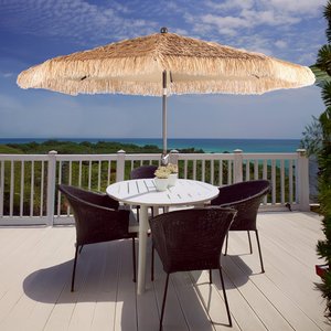 ¡PRODUCTO NUEVO! Sombrilla de patio al por mayor Tienphong, sombrilla de exterior para piscina, patio trasero, Playa-Paja natural (sin base) - Product Image 2