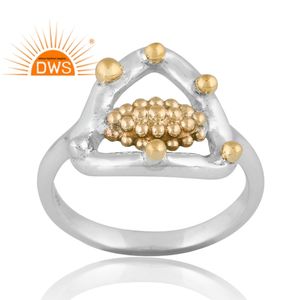 Anillo de Plata de Ley 925 de Diseño Moderno, Joyería de Diseño Personalizado para Mujer, Regalo para Ella, Fabricante de Joyería India - Product Image 1