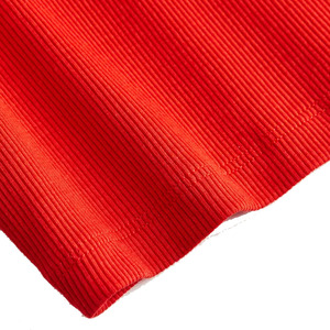 Crop top sans manches en jersey de coton 250 GSM, style streetwear, couleur rouge, pour femmes, best-seller, en vente - Product Image 5