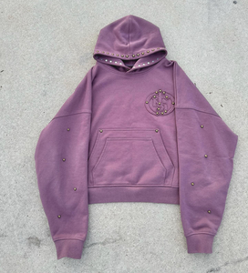 เสื้อฮู้ดผู้ชายสไตล์วินเทจฟอกสีฤดูหนาวสีพื้นมีซิปเทอร์รี่ - Product Image 5