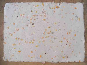 Giấy Làm Vườn Màu Trắng 80 GSM 100% Cánh Hoa Sợi Gai Dầu Và Cỏ Xắt Nhỏ Mịn Là Giấy Thấm - Product Image 3