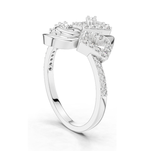 Bague pour femme en diamant de laboratoire de 0,348 carats, clarté VVS-VS EF, or 18 carats, 14 carats, 10 carats et argent 925, or rose, or jaune, or blanc - Product Image 5
