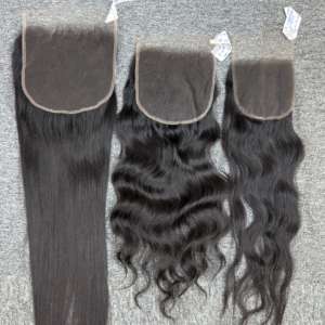 Extensiones de cabello humano de alta calidad para mujeres 4x4 5x5 6x6 7x7 HD Pelucas con cierre de encaje Vendedores de cabello vietnamita crudo - Product Image 1