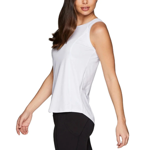Haute qualité femmes sans manches débardeurs séchage rapide respirant couleur personnalisée vêtements de sport avec dentelle décoration coton/Polyester - Product Image 2