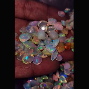 429 Uds ópalo etíope Natural 8mm 14mm pera ovalada rectángulo faceta 495 CTS lote Iroc ventas buena calidad ópalo piedra preciosa US $1132 - Product Image 3