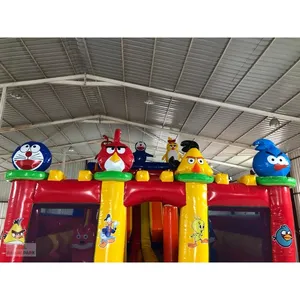 สนามเด็กเล่นเป่าลม Angry Birds - อุปกรณ์สวนสนุกกลางแจ้งขนาดใหญ่ - Product Image 3
