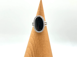 925 Sterling Silver Black Onyx Gemstone Wedding <b>Ring</b> <b>for</b> <b>Women</b> Oval Cut Diamond <b>Statement</b> Designer <b>Ring</b> Gift - Product Image 6