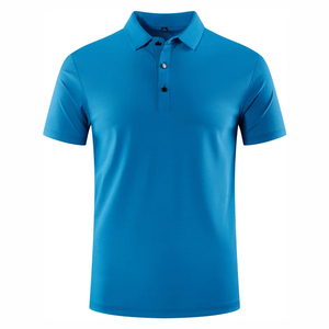 ODM Custom Men's 100% Polyester Cotton for Polo Shirt Wholesale Short <b>Sleeves</b> Solid Print for Work & Golf Occasions Embroidered - Product Image 1
